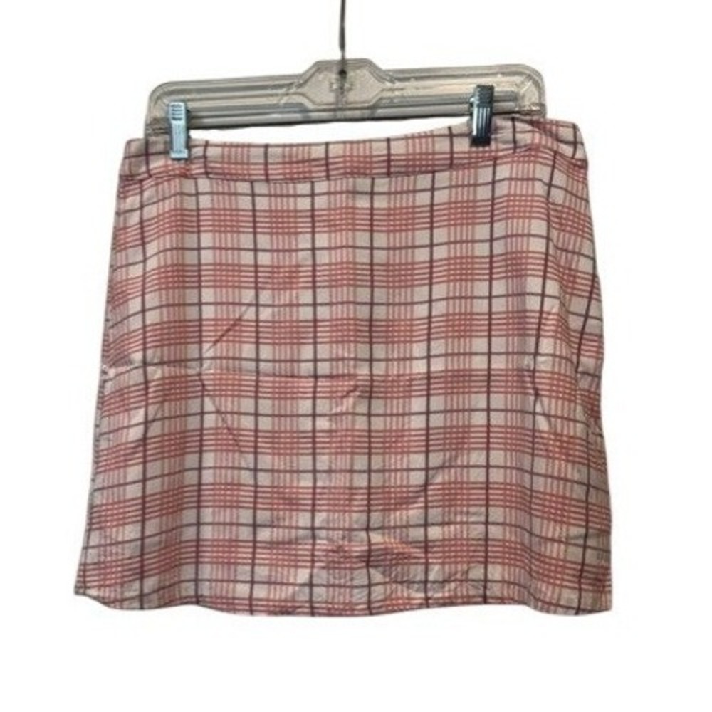 O'Neill Womens XL Pink Plaid Mini Skirt Lined Y2K Preppy Surf Beach